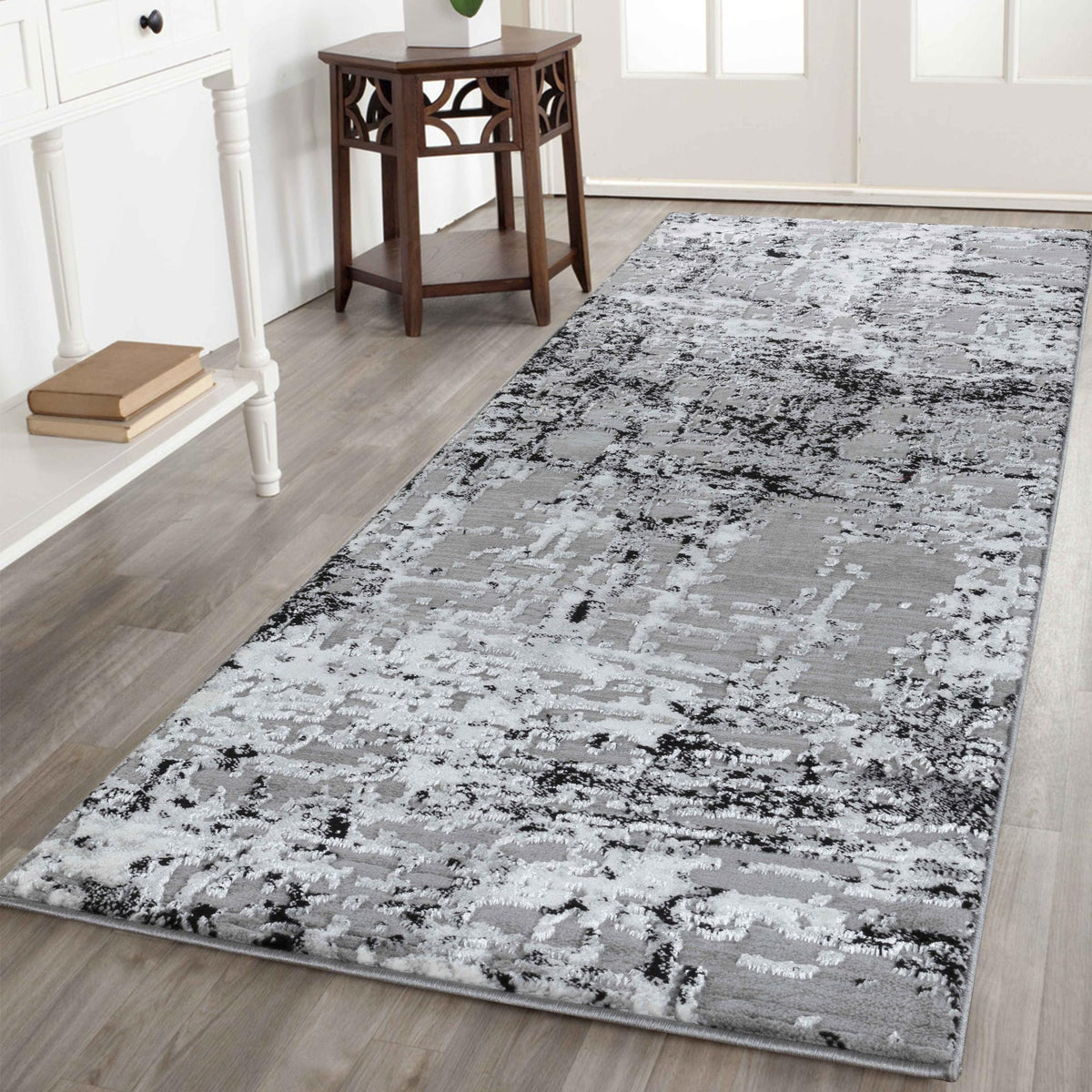 Serenity Metallic Abstract Rug - Lines
