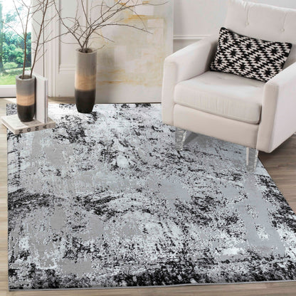 Serenity Metallic Abstract Rug - Acrylic