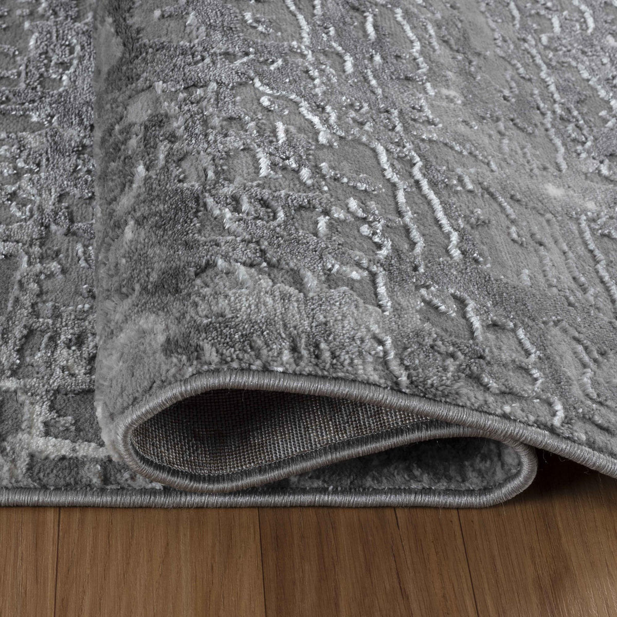 Serenity Metallic Abstract Rug - Lines