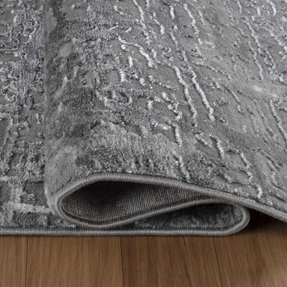 Serenity Metallic Abstract Rug - Lines