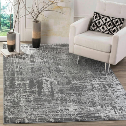 Serenity Metallic Abstract Rug - Lines