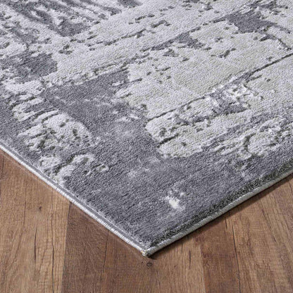 Serenity Metallic Abstract Rug - Abrasion