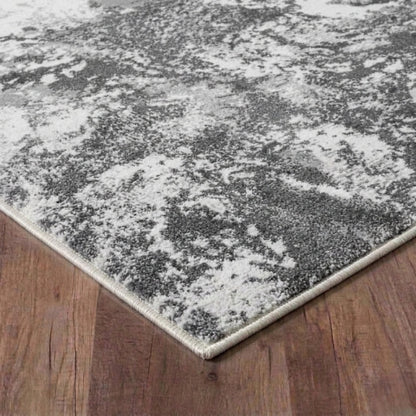 Serenity Metallic Abstract Rug - Sprayed