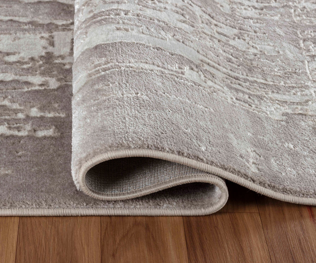 Serenity Metallic Abstract Rug - Abrasion