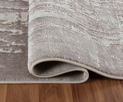 Serenity Metallic Abstract Rug - Abrasion