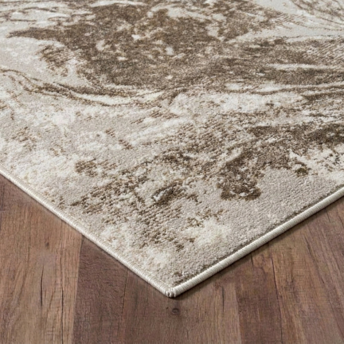 Serenity Metallic Abstract Rug - Water Flow