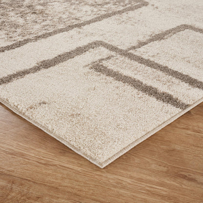 Rhodes Neutral Geometric Rug - Sketch