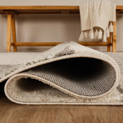 Rhodes Neutral Geometric Rug - Sketch