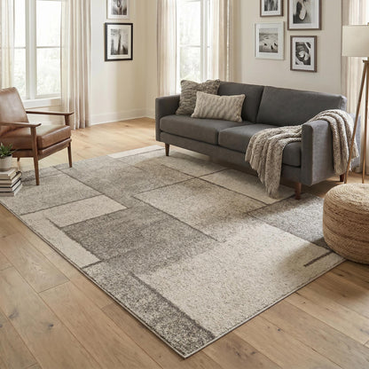 Rhodes Neutral Geometric Rug - Sketch