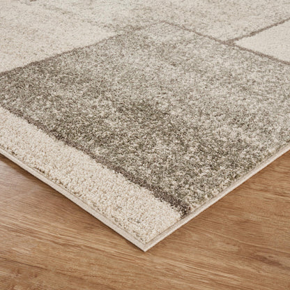 Rhodes Neutral Geometric Rug - Sketch