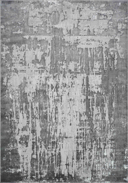 Serenity Metallic Abstract Rug - Abrasion