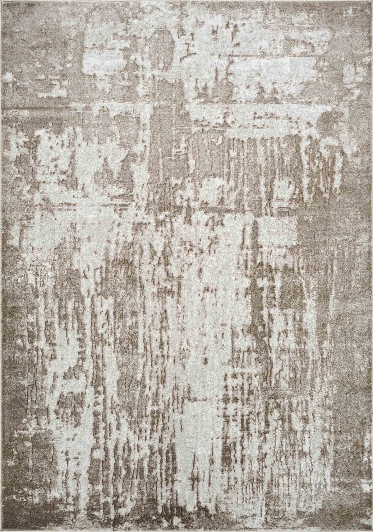 Serenity Metallic Abstract Rug - Abrasion