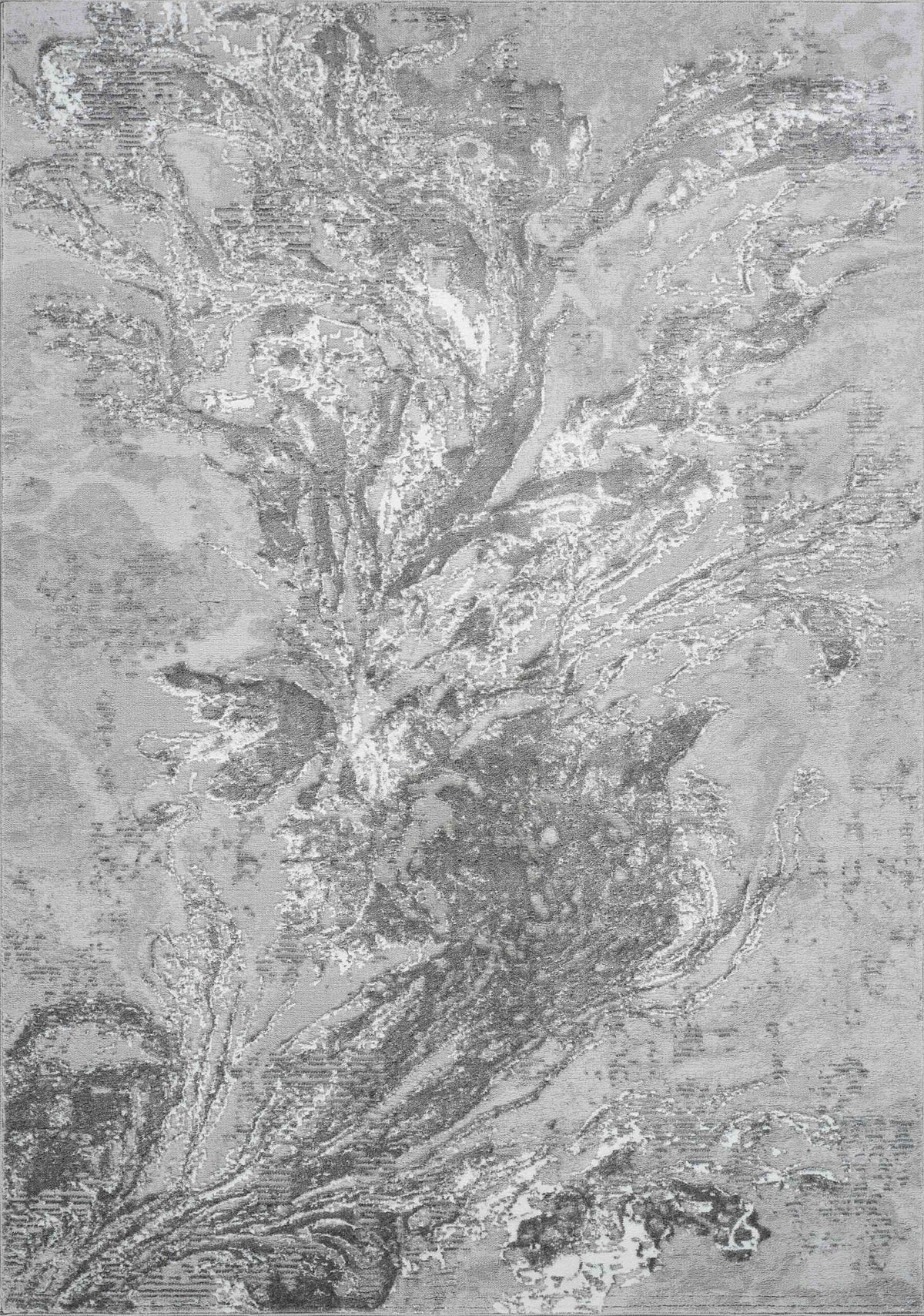 Serenity Metallic Abstract Rug - Water Flow