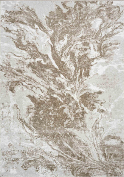 Serenity Metallic Abstract Rug - Water Flow
