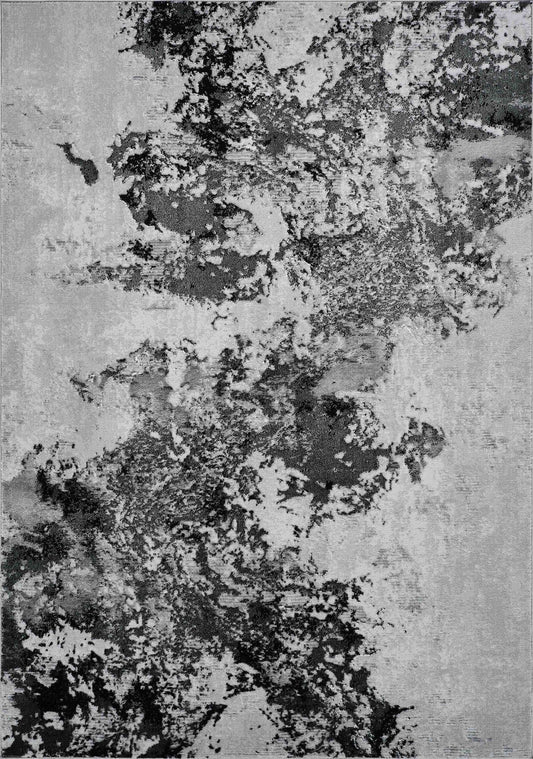 Serenity Metallic Abstract Rug - Sprayed