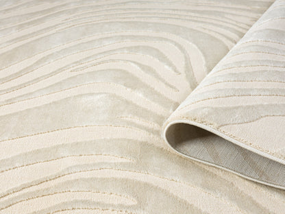 Vellure Textured Geometric Rug - Marble