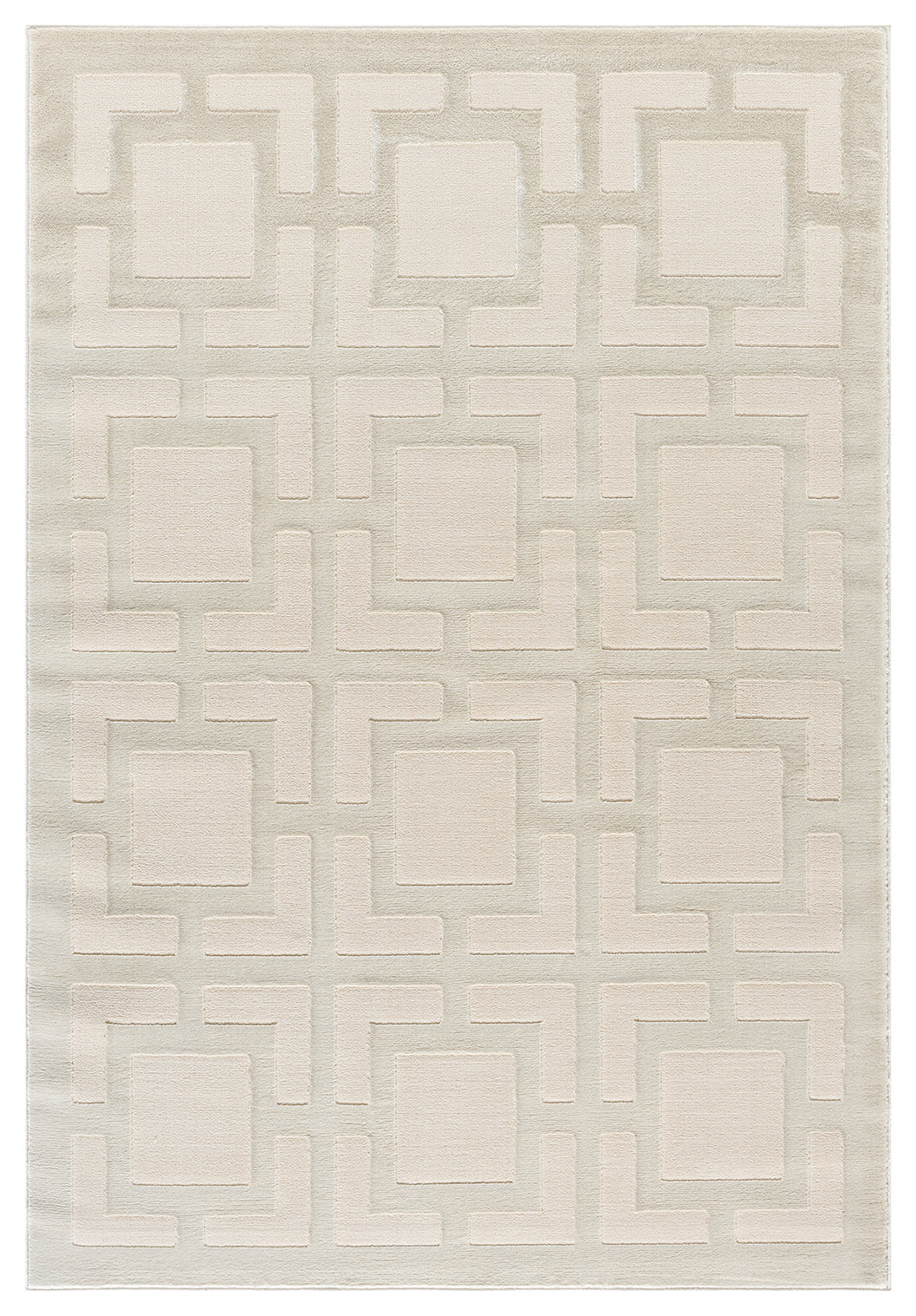 Vellure Textured Geometric Rug - Maze