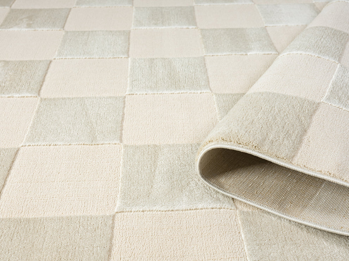 Vellure Textured Geometric Rug - Grid