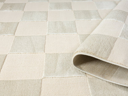 Vellure Textured Geometric Rug - Grid