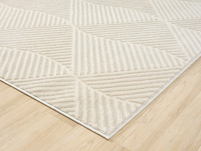 Vellure Textured Geometric Rug - Pyramid