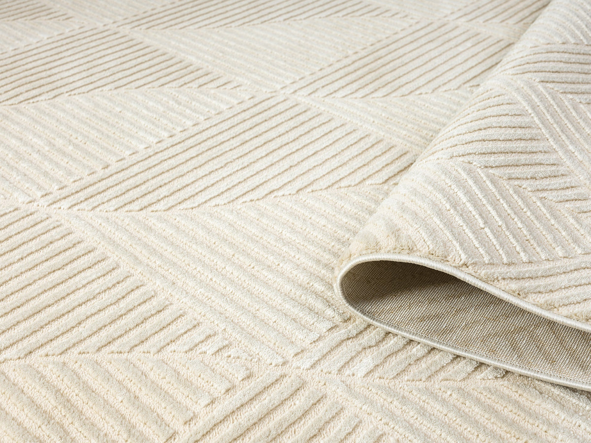 Vellure Textured Geometric Rug - Pyramid