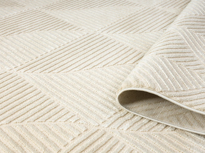 Vellure Textured Geometric Rug - Pyramid