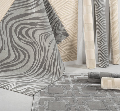 Vellure Textured Geometric Rug - Pyramid