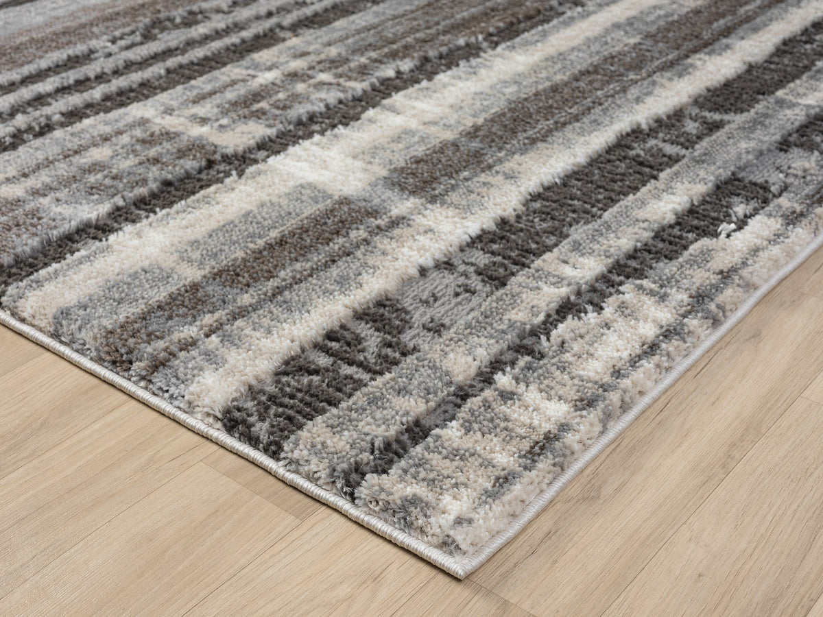 Eleanor Embossed Abstract Rug - Linear