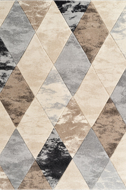 Santiago Carved Abstract Rug - Blend