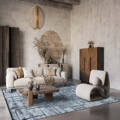 Belgravia Metallic Rug - Cobble