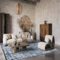 Belgravia Metallic Rug - Cobble