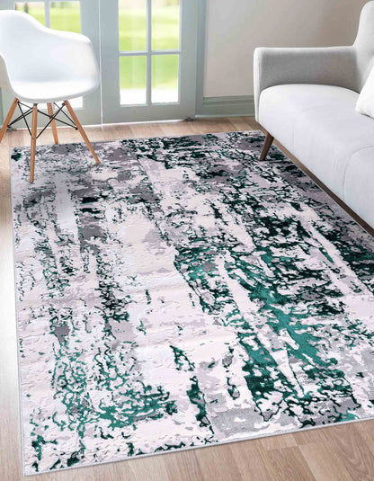 Emperor Metallic Abstract Rug - Styra