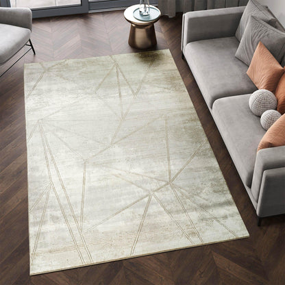 Novu Metallic Abstract Rug - Mirage