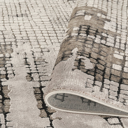 Mayfair Metallic Design Rug - Croc